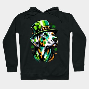 Catahoula Leopard Dog in Saint Patrick's Day Spirit Hoodie